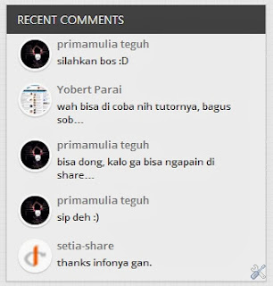 widget recent comments