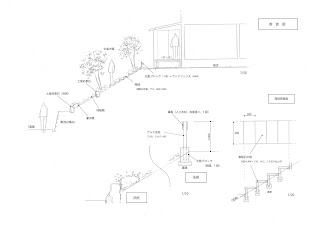 garden plan drawing slope