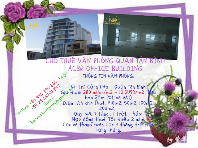 Tòa nhà văn phòng ACBR Office Building nhiều loại diện tích