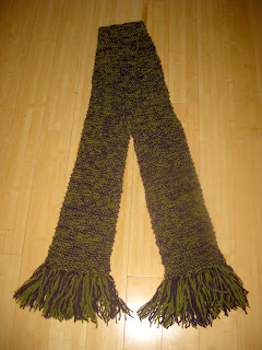 Purple and Green Scarf