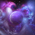 Colourful Universe with Planet Wallpaper