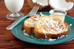 Coconut French Toast With Coconut Syrup