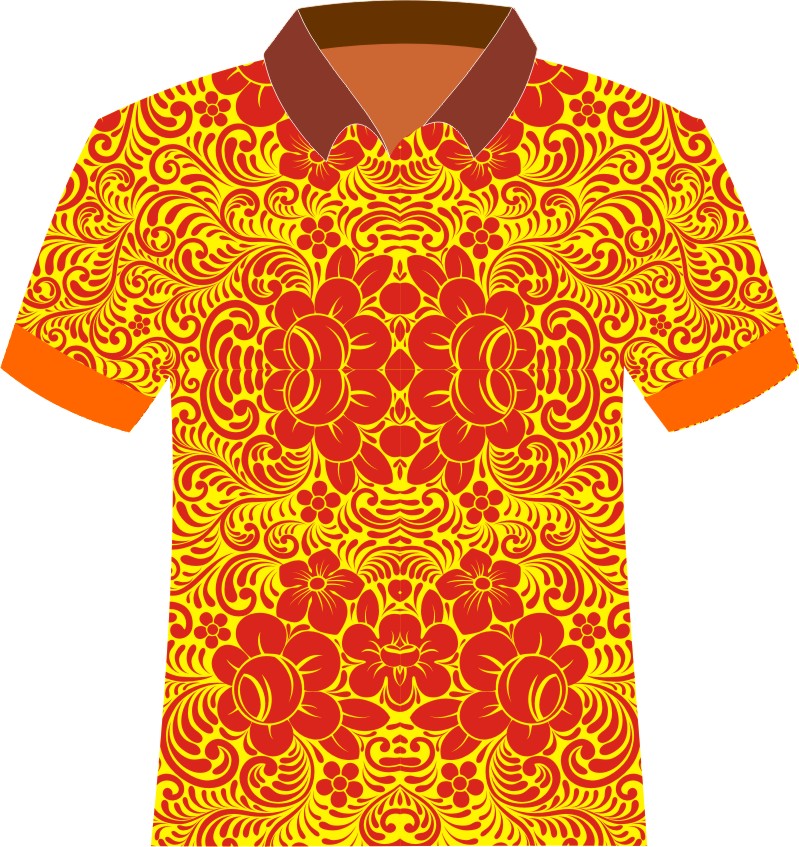 Contoh Baju  Batik  Vector Free DOWNLOAD vector