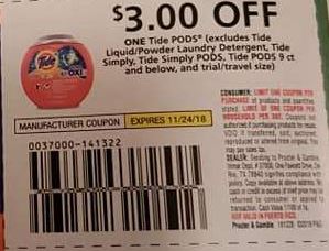 Tide PODS Coupon