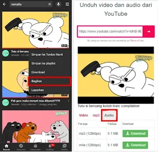 Download Video Youtube menjadi Audio Tanpa Aplikasi