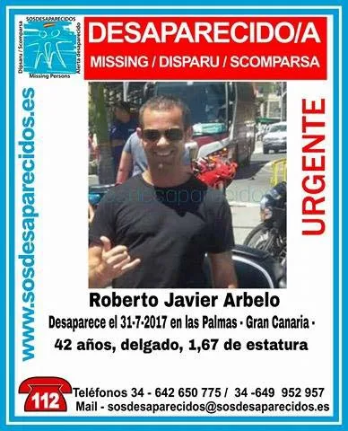 Hombre desaparecido  en Las Palmas de Gran Canaria, 31 de julio