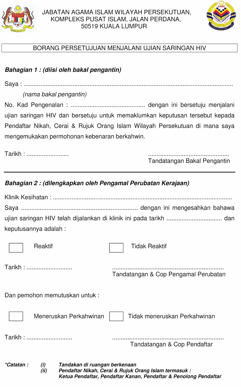 Contoh Surat Keputusan Hiv