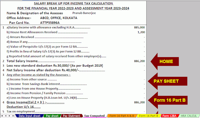 Download Automated Income Tax Preparation Software in Excel