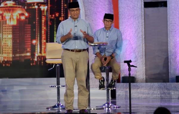 Jelang Pencoblosan, Elektabilitas Anies-Sandi Melejit Hingga 58 Persen