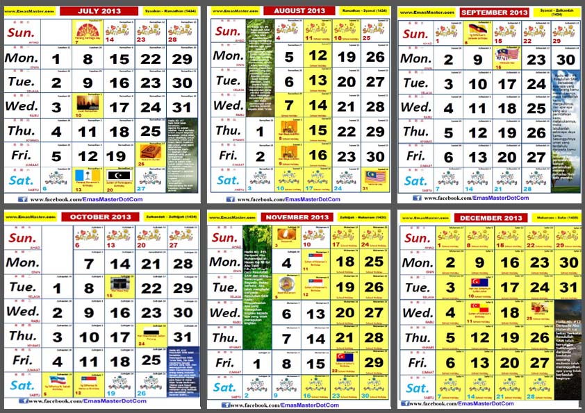 Kalendar Malaysia 2013 -Cuti Umum Cuti SekolahInfo-MyTips