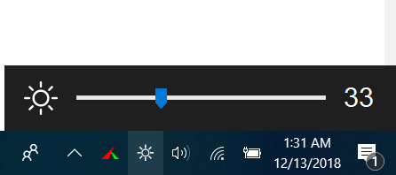 Brightness Slider for Windows 10