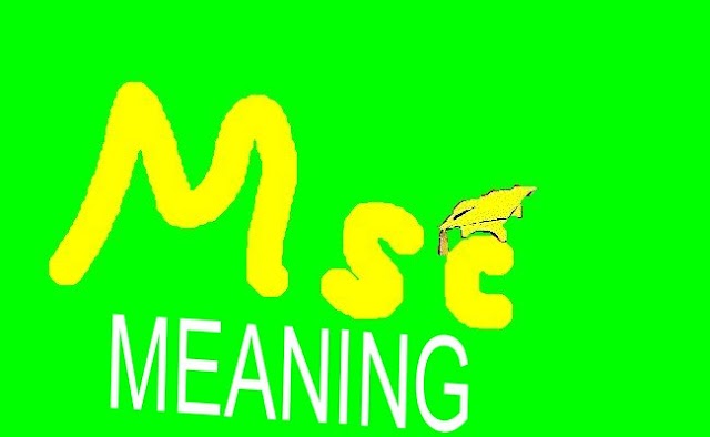 Msc MEANING