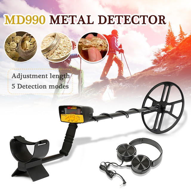 MD990 LCD Display Metal Detector Gold Digger Light Hunter Finder Deep Sensitive