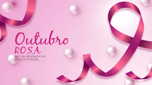 Outubro Rosa Papel de Parede Feminino