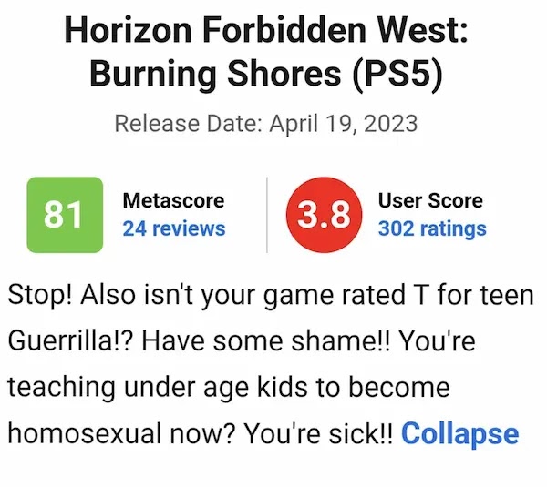 توسعة Burning Shores للعبة Horizon Forbidden West تتعرض لهجوم قنبلة المراجعات من اللاعبين