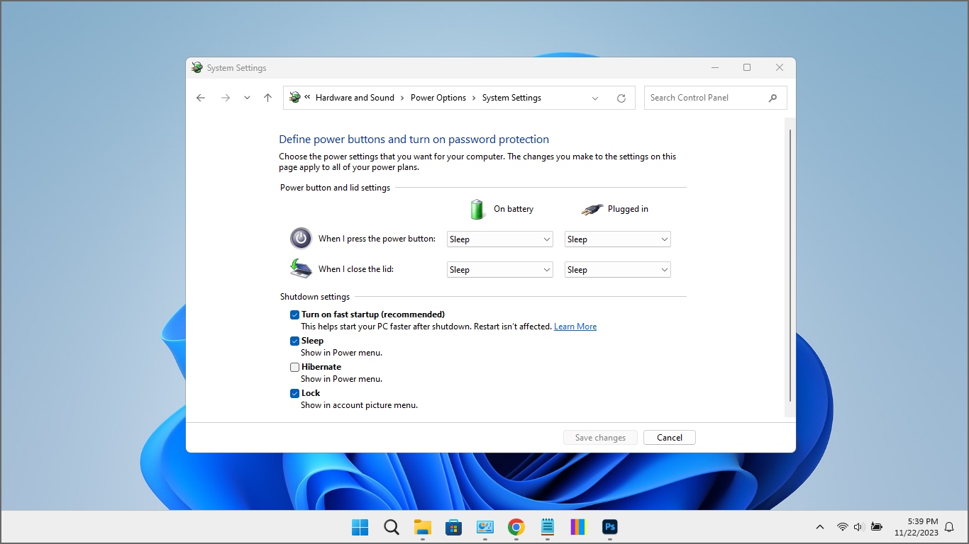 Hibernasi: cara memperpanjang masa pakai baterai di Windows 11