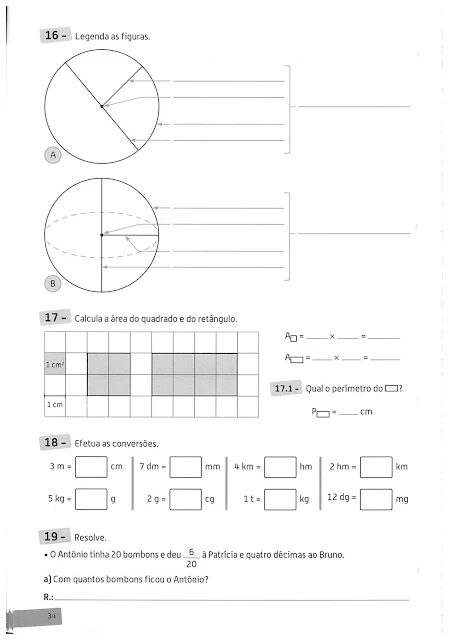 atividades de matematica 3 ano