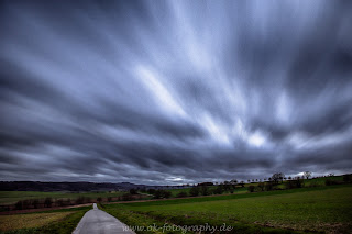 Wetterfotografie Sturmtief Weserbergland Langzeitbelichtung