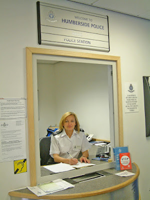 The public inquiry desk at Brigg police station pictured some years ago by Ken Harrison. Picture on Nigel Fisher's Brigg Blog