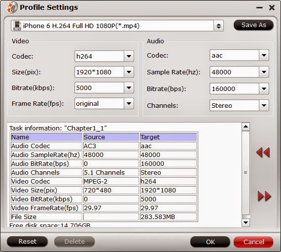 iPhone 6(Plus) format settings