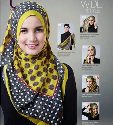 Tutorial Hijab Elzatta Segi Empat