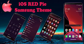 Download iOS Red Theme Samsung Pie | Custom Oneui Installer