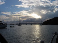 Sunset over the Bight at Norman Island