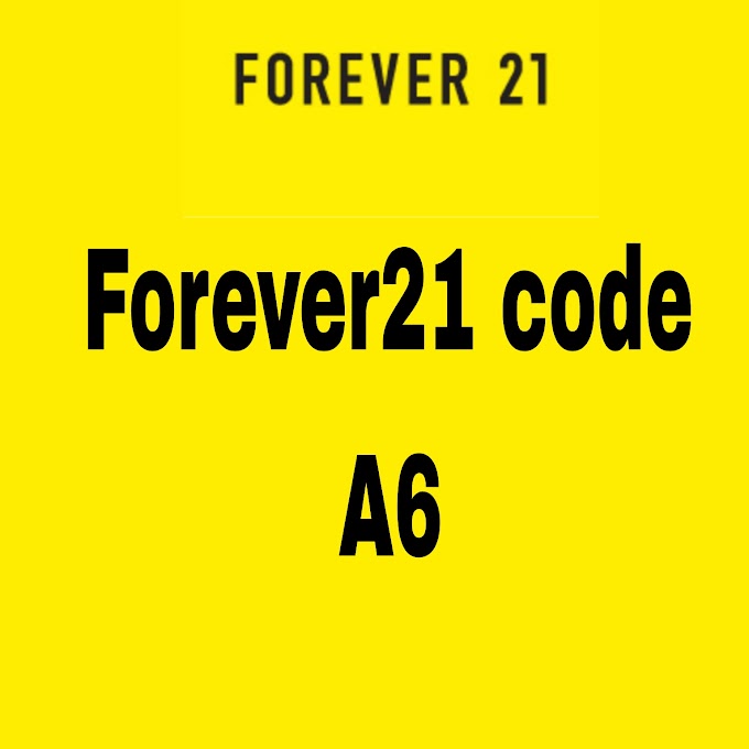 Forever21 code is A6