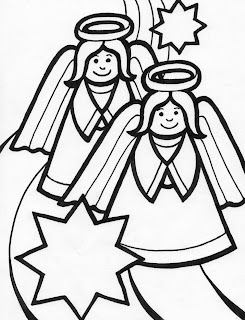 Christmas Angel Kids Coloring