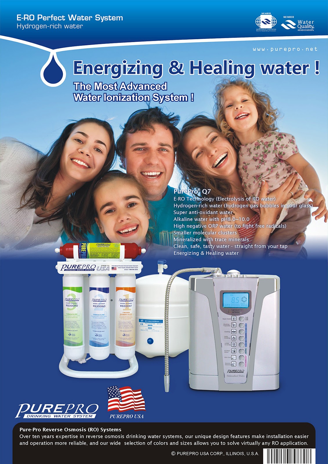 PurePro® Perfect Water System Q7 - Most Popular Combinations In The World - PurePro ERO-Q7