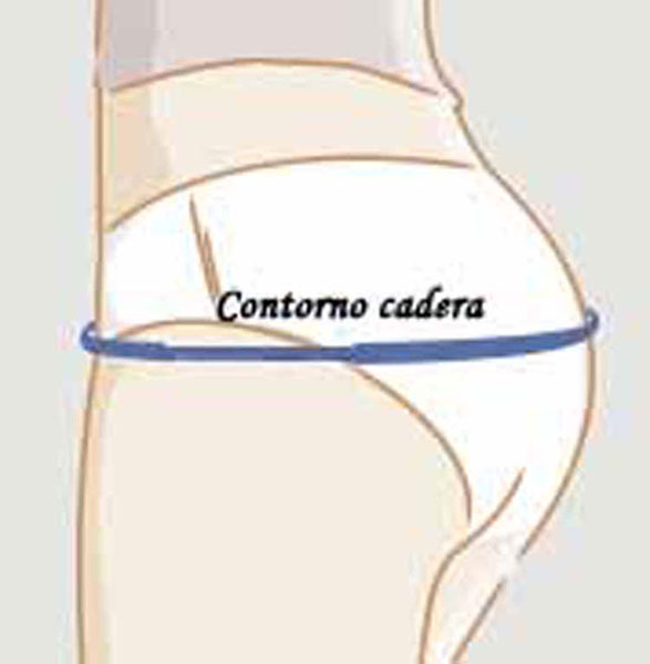 Medir contorno de cadera