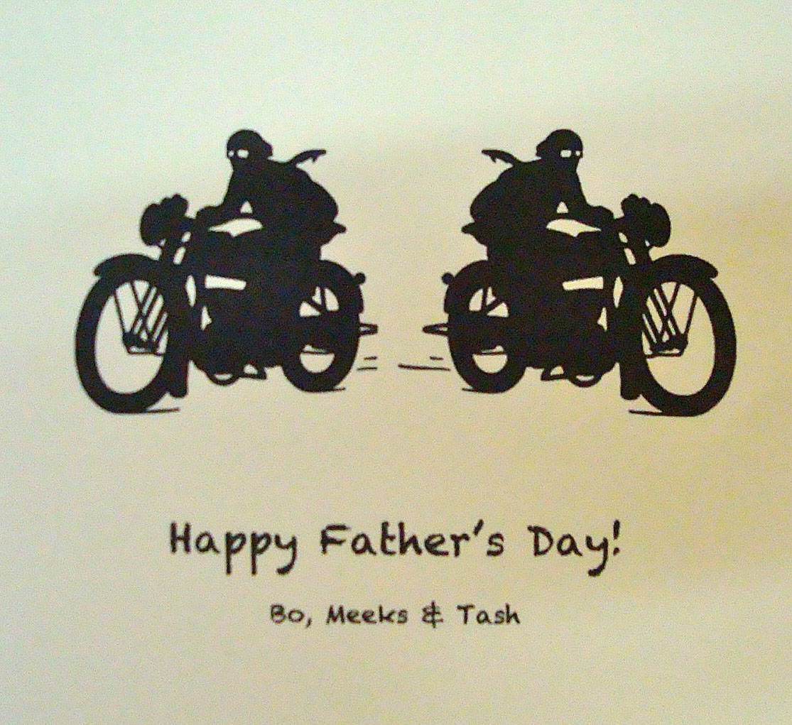 minute Fathers Day card