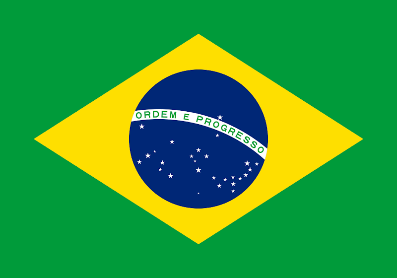 Logo Gambar Bendera Negara Brasil PNG JPG ukuran 800 px