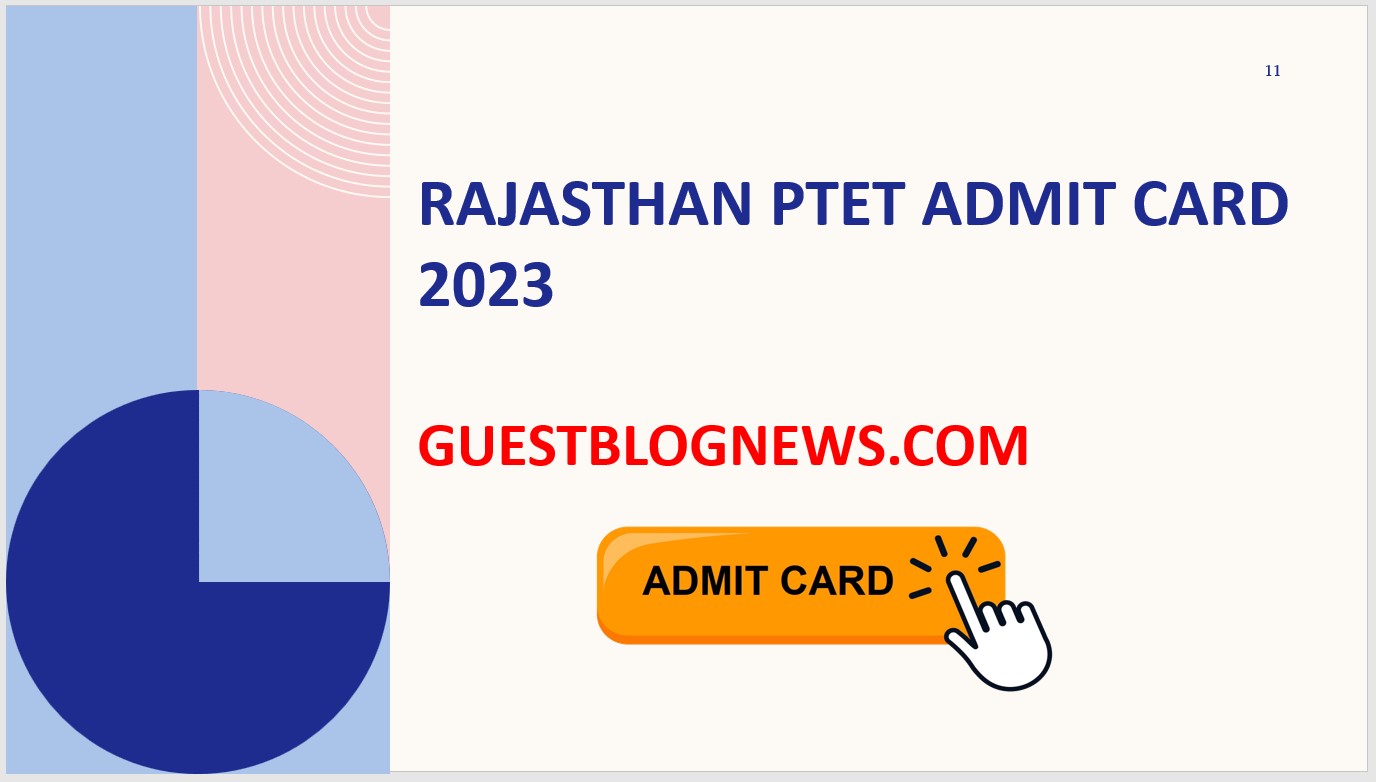 Rajasthan PTET Admit Card 2023