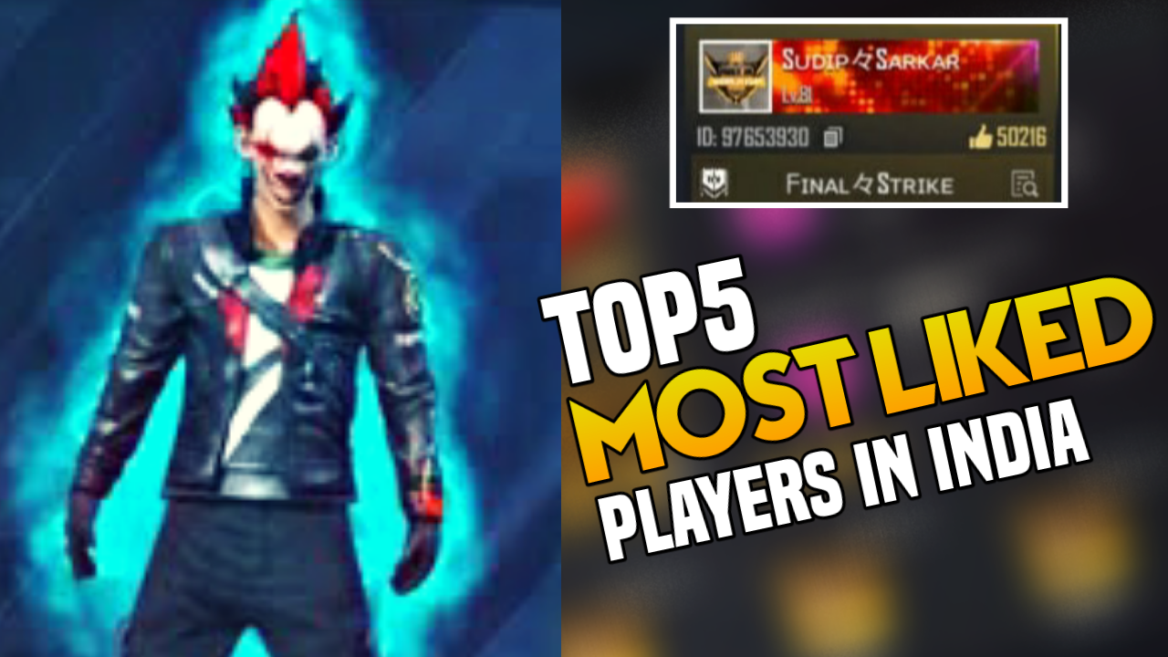 Top 5 Most Liked Indain Players Free Fire Biharigamers Biharigamers