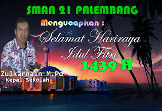 Iklan Ucapan Idul Fitri  SMA N 21 Palembang