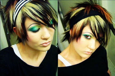 Teen Girls's Short Edgy Emo Hairstyles