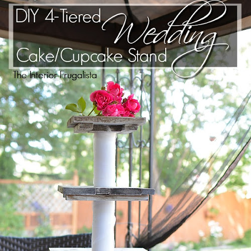DIY Rustic Country Wedding Cupcake Stand