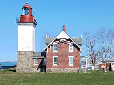 Historic Dunkirk Lighthouse Lake Erie in New York