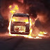 PHOTO NEWS: Bus carrying Wikki Tourists players bursts into flames