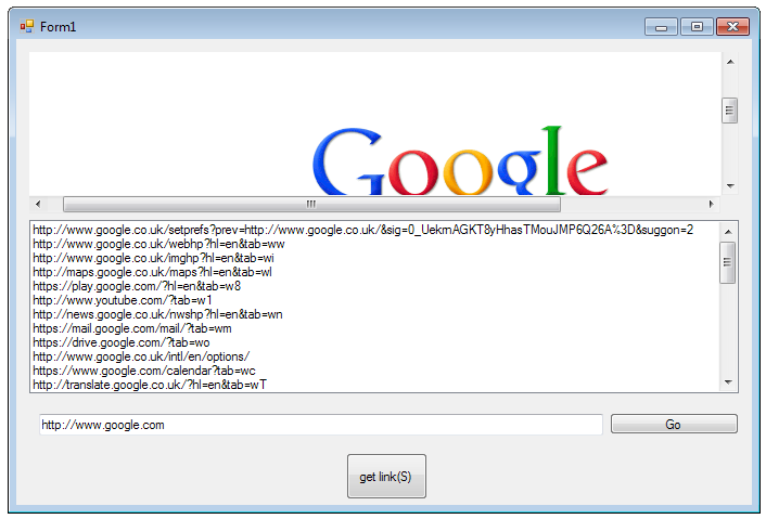 get all links pre