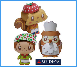 Meidi-Ya Papercraft Mascots