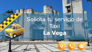 servicio de taxi y paisaje caracteristico en La Vega