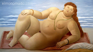 Mujer Pintada por Botero