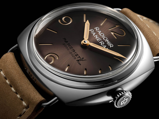 Découvrez la réplique de la montre Panerai Radiomir Venti 45 mm à cadran marron