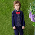 Si Noir by Hopscotch Boys Cotton Blazer Style Shirt and Pant Set in Navy Colour