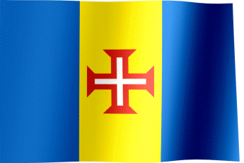 The waving flag of Madeira (Animated GIF)