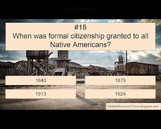 When was formal citizenship granted to all Native Americans? Answer choices include: 1840, 1879, 1913, 1924