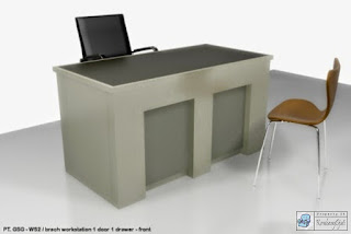 Kontraktor Interior - conference table, filing cabinet, guest chairs, workstation, divider, partition