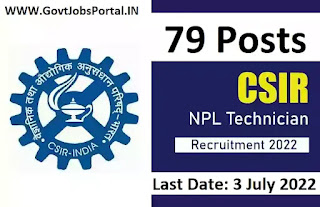 CSIR Technician Recruitment 2022